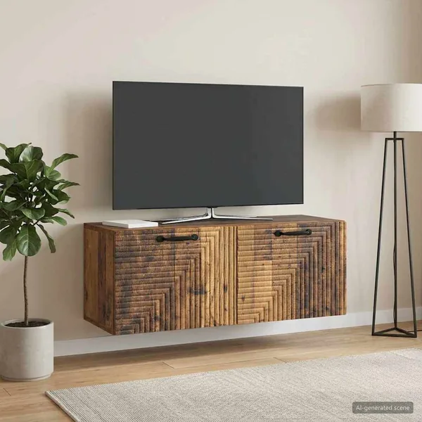 Meuble TV mural Bois ancien 78,5 x 31 x 30 cm Bois d'ingénierie