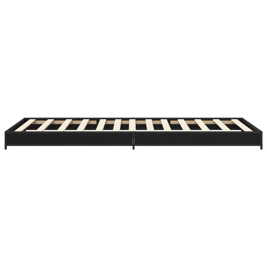 Cadre de lit Chêne noir 80 x 200 cm Bois d'ingénierie - 4