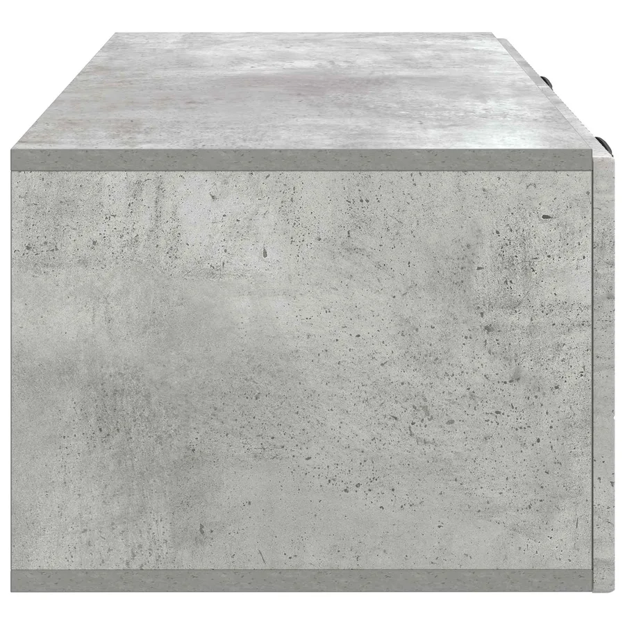 Meuble TV mural Gris béton 78,5 x 41 x 30 cm Bois d'ingénierie - 7