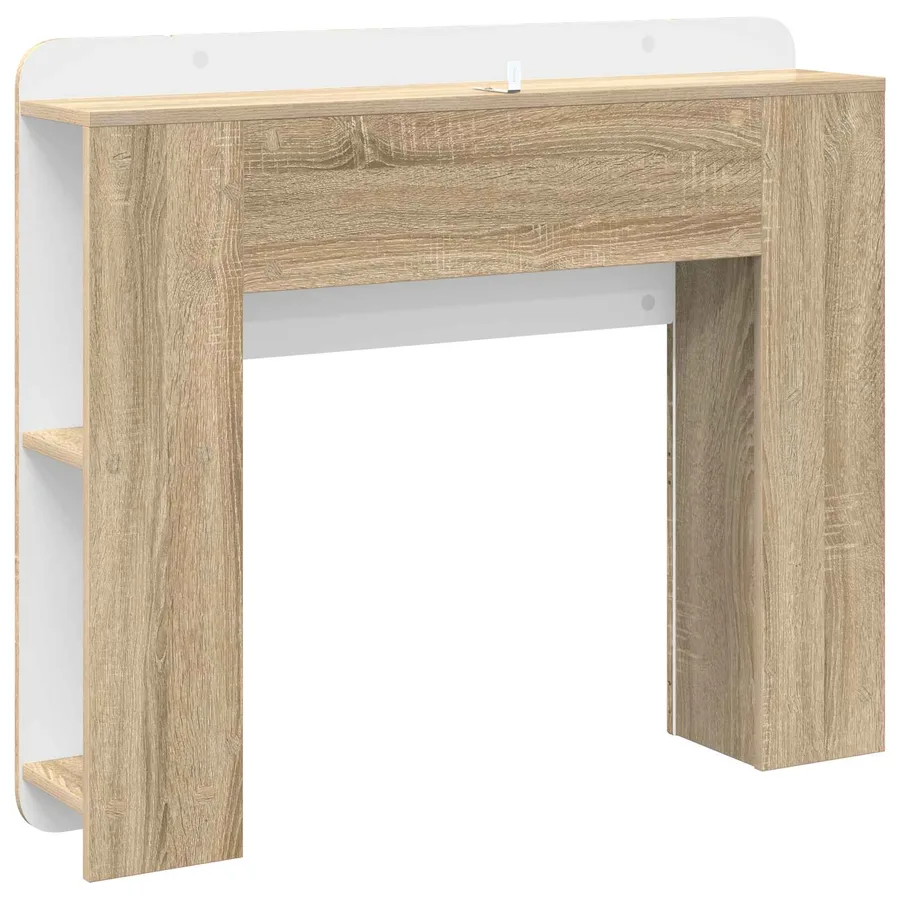Cabinet de Tête de Lit Chêne Sonoma Bois d'ingénierie - 7