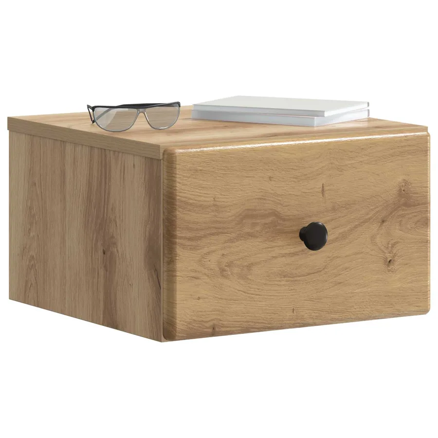Cabinet de chevet mural 2 pc Chêne artisanal 34,5 x 33 x 20 cm - 3