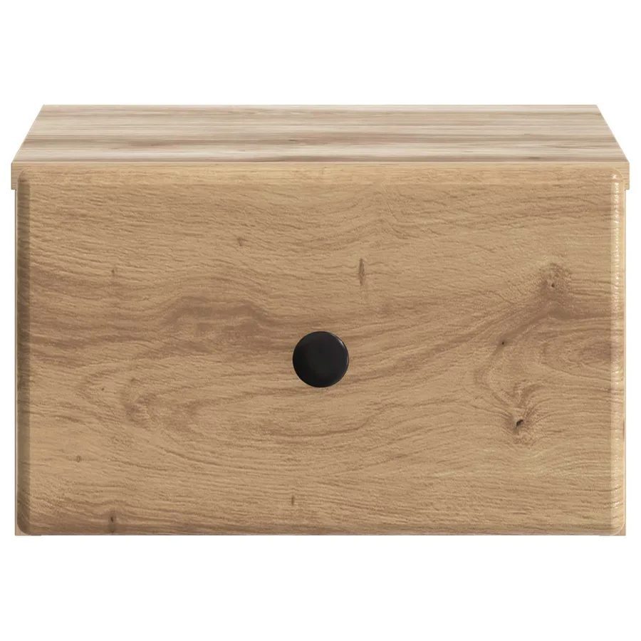 Cabinet de chevet mural 2 pc Chêne artisanal 34,5 x 33 x 20 cm - 7