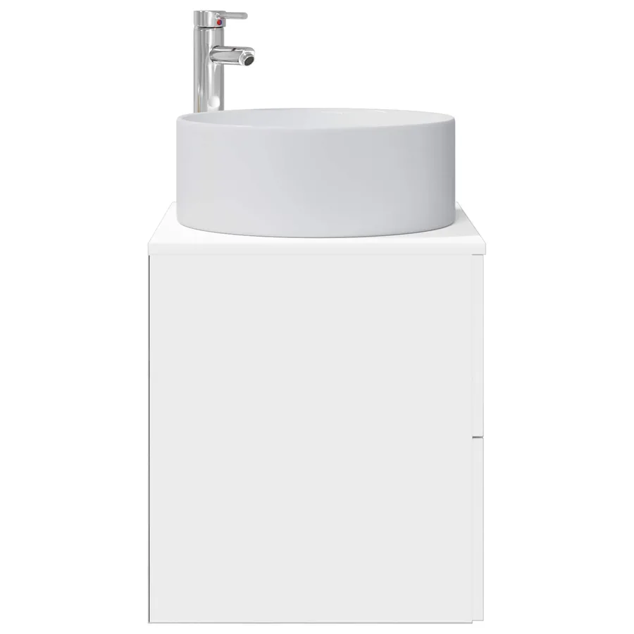 Vanité de lavabo mural Blanc 49,5 x 44,5 x 65,5 cm - 4