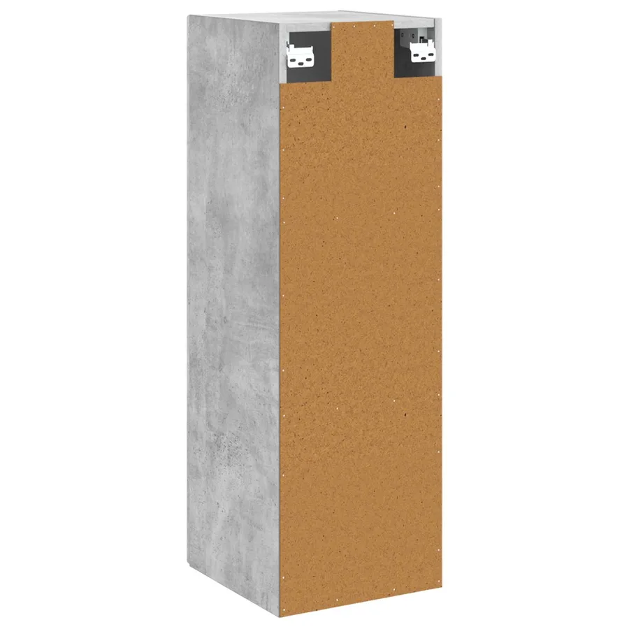 Cabinet de Salle de Bain Mural Gris béton 33 x 34,5 x 100 cm - 5