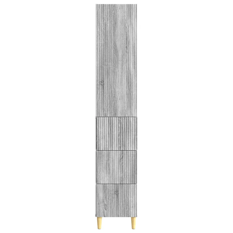 Ensemble de Meubles 2 pcs Sonoma gris 33 x 34,5 x 90 cm - 5