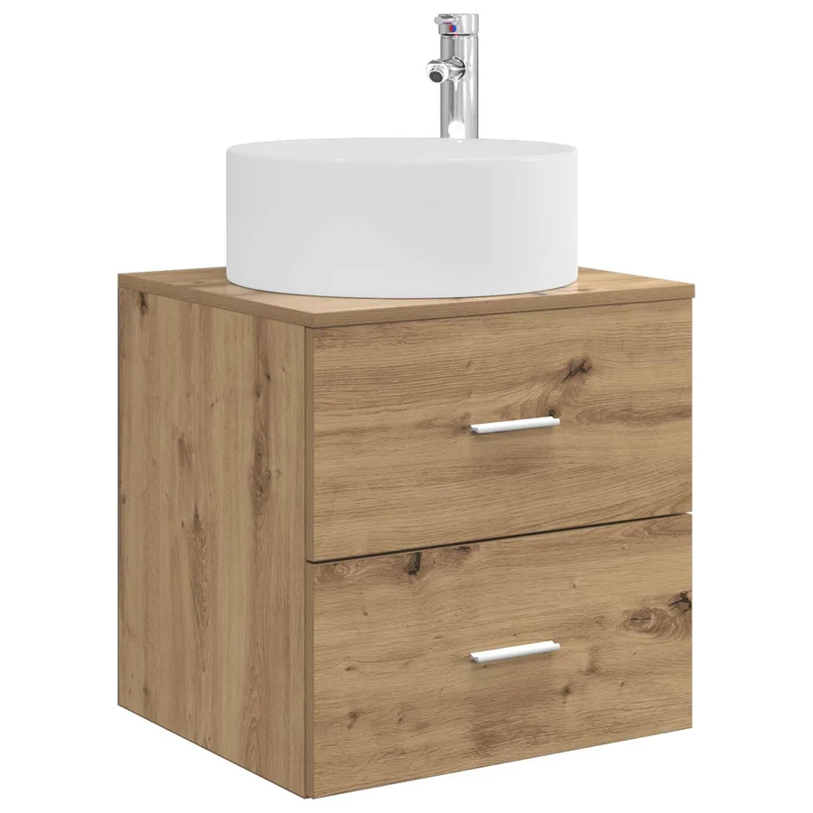 Ensemble de mobilier de salle de bain 4 pc Chêne artisanal - 4