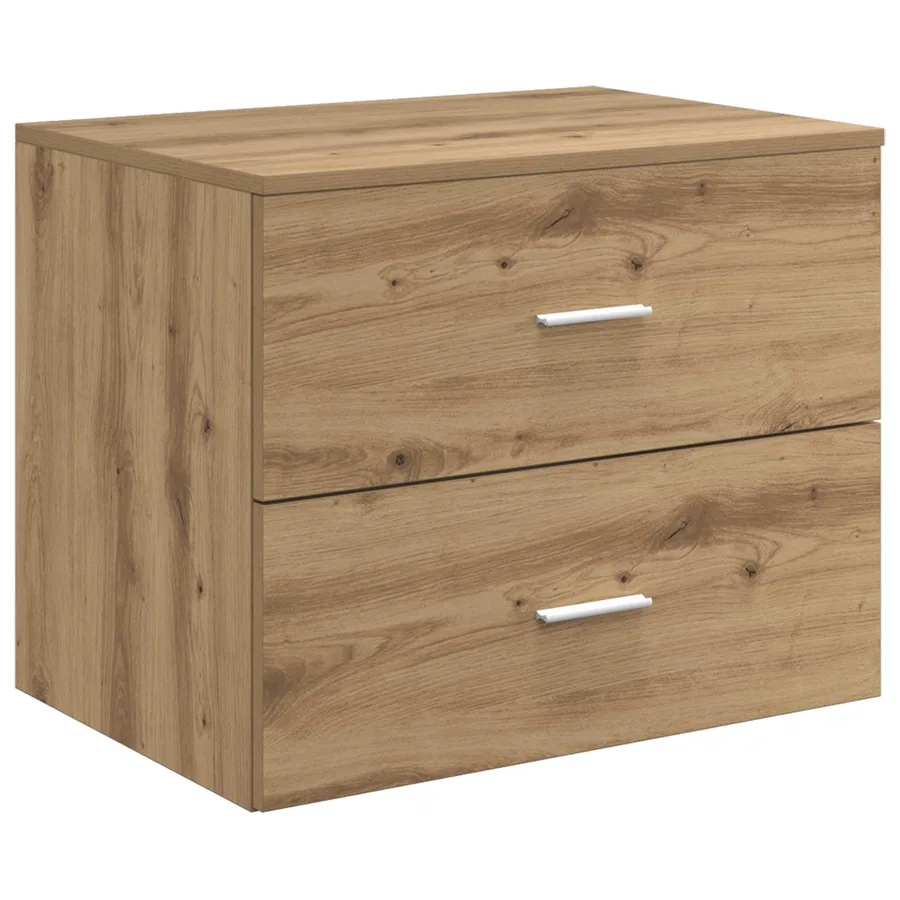 Ensemble de mobilier de salle de bain 4 pc Chêne artisanal - 5