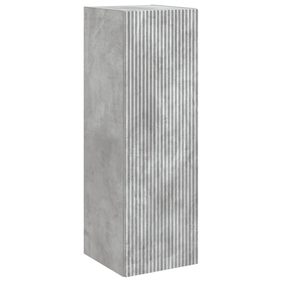 Ensemble de mobilier de salle de bain 6 pcs Gris béton - 7