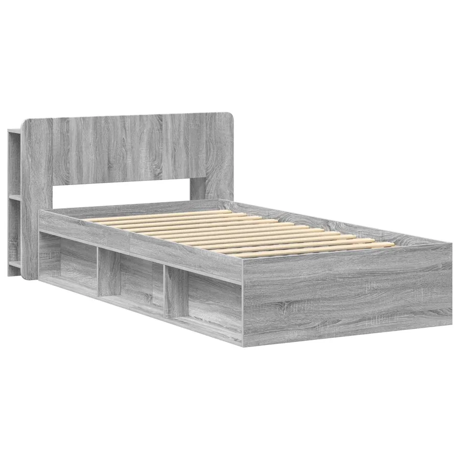 Cadre de lit avec rangement Sonoma gris 100 x 200 cm - 3