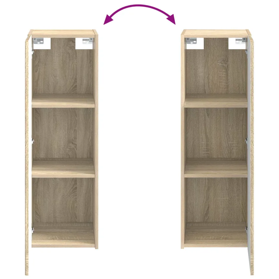 Ensemble d'armoire de salle de bain 4 pcs Chêne Sonoma - 10