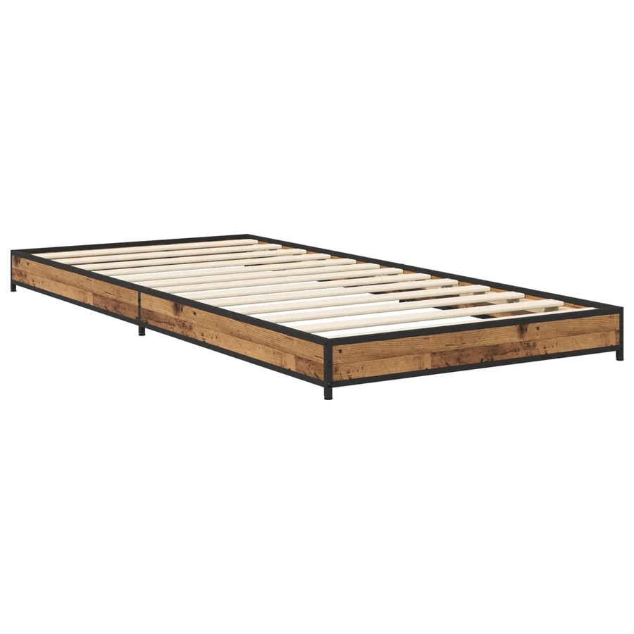 Cadre de lit Bois ancien 80 x 200 cm Bois d'ingénierie - 2