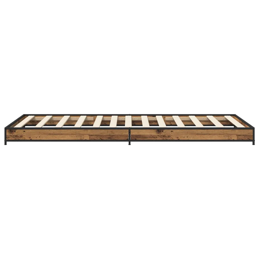 Cadre de lit Bois ancien 80 x 200 cm Bois d'ingénierie - 4