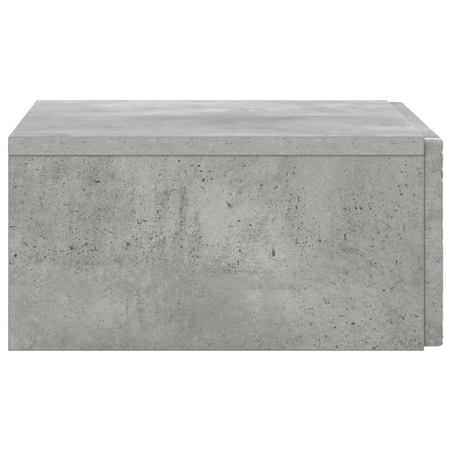Table d'appoint murale Gris béton 87,5 x 34,5 x 17 cm - 5