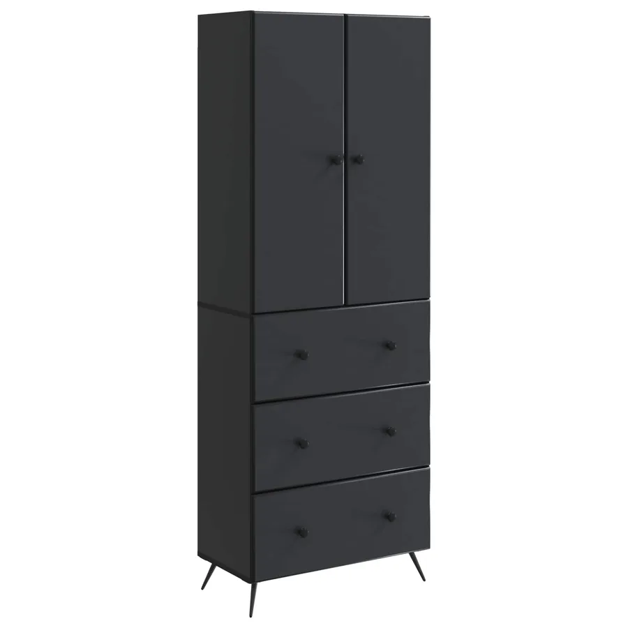 Ensemble de Meubles 2 pcs Noir 66 x 34,5 x 90 cm - 2