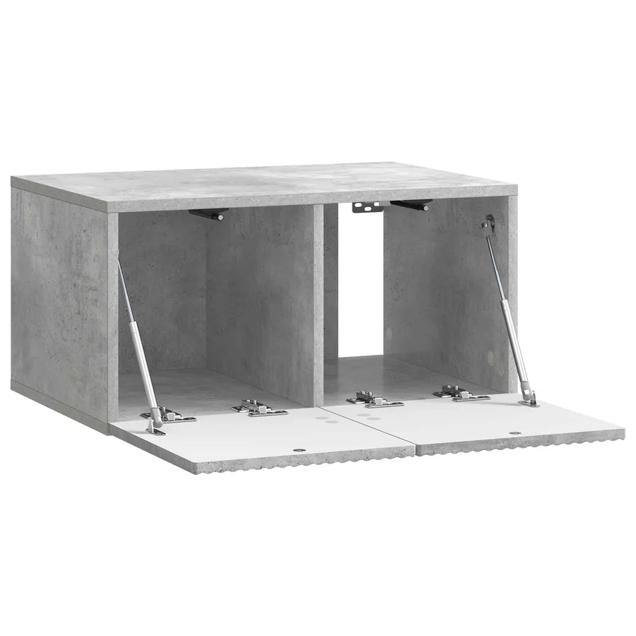 Meuble TV mural Gris béton 59,5 x 41 x 30 cm Bois d'ingénierie - 5