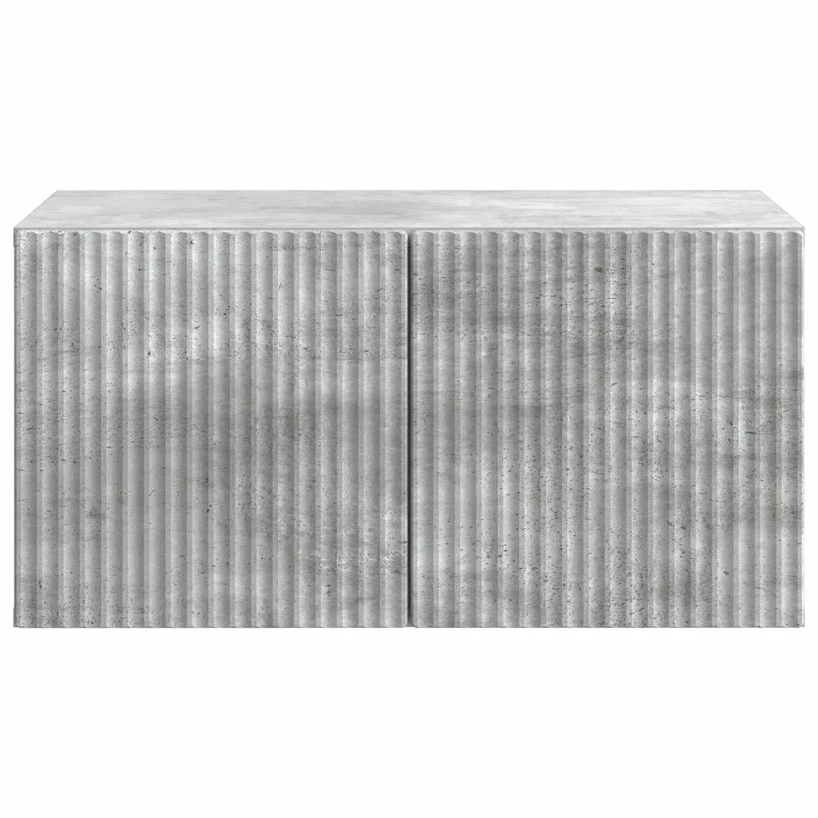 Meuble TV mural Gris béton 59,5 x 41 x 30 cm Bois d'ingénierie - 6