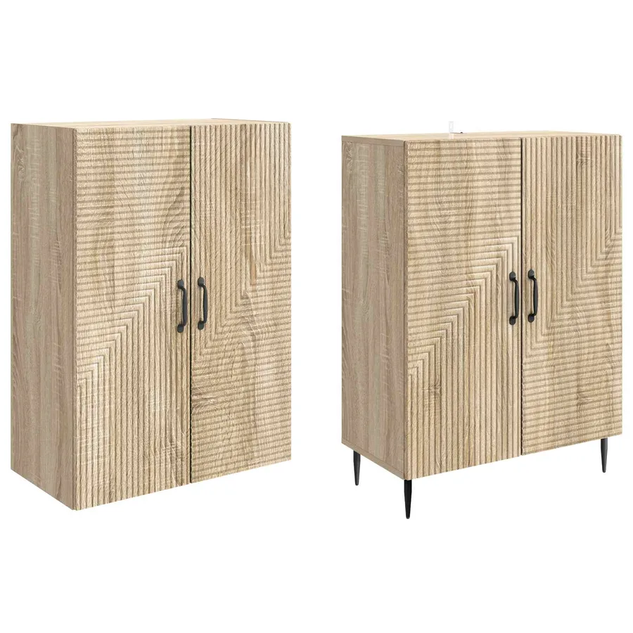 Ensemble de Meubles 2 pcs 66 x 34,5 x 89,5 cm Bois d'ingénierie - 4