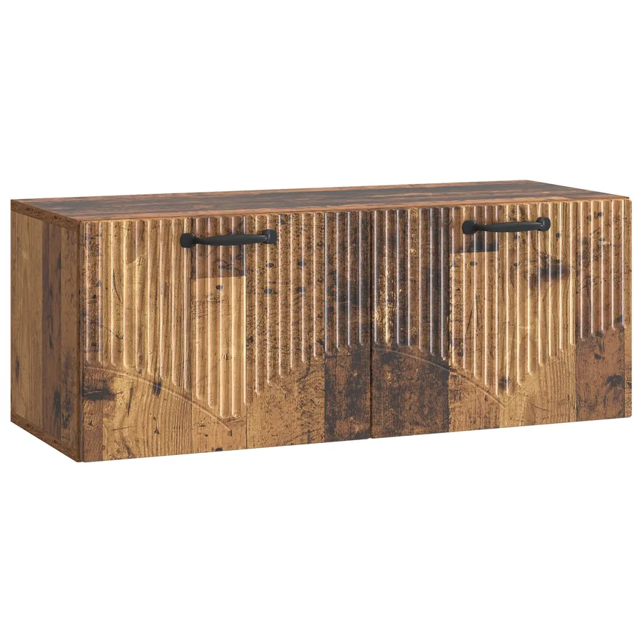 Meuble TV mural Bois ancien 78,5 x 31 x 30 cm Bois d'ingénierie - 2