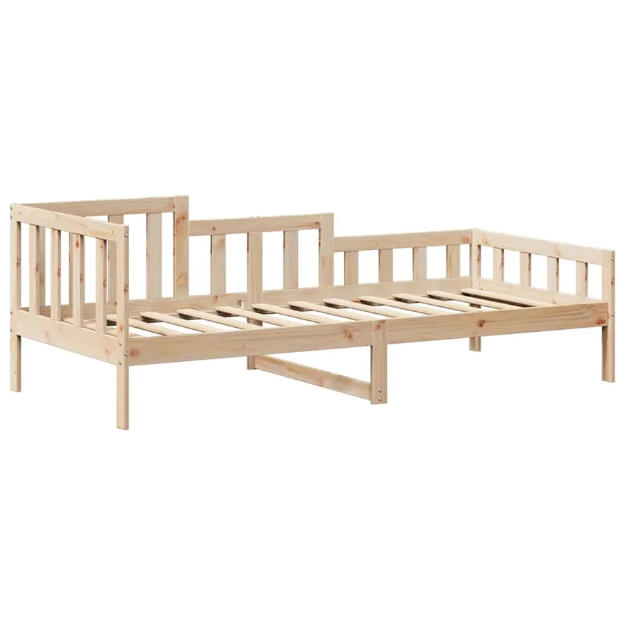 Lit de jour avec toit sans matelas 80x200 cm bois massif - 6