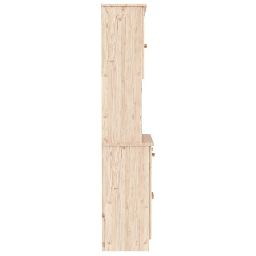 Buffet ALTA 77x35x165 cm bois massif de pin - 7