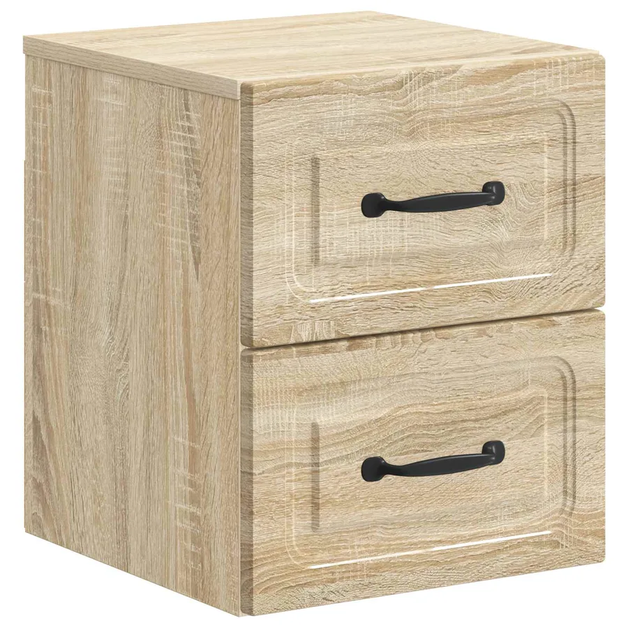 Cabinet de chevet mural Chêne Sonoma 34,5 x 33 x 40 cm - 2
