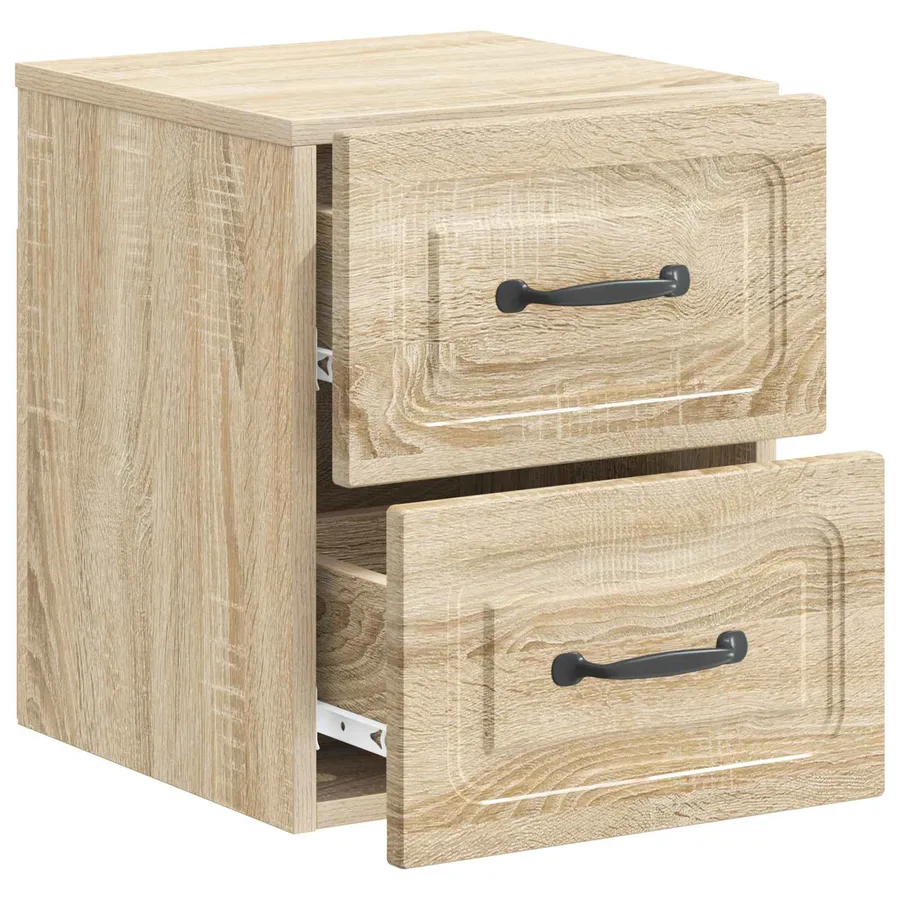 Cabinet de chevet mural Chêne Sonoma 34,5 x 33 x 40 cm - 4