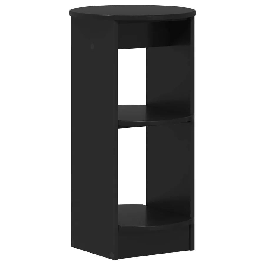 Meuble d'appoint Noir Bois d’ingénierie - 2