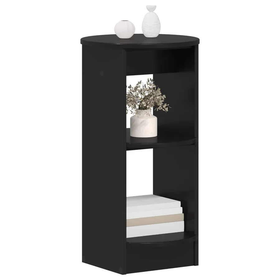 Meuble d'appoint Noir Bois d’ingénierie - 3