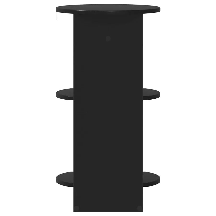 Meuble d'appoint Noir Bois d’ingénierie - 5