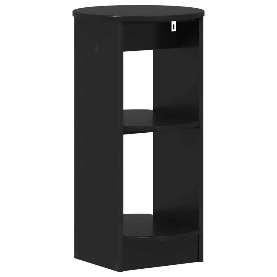 Meuble d'appoint Noir Bois d’ingénierie - 6