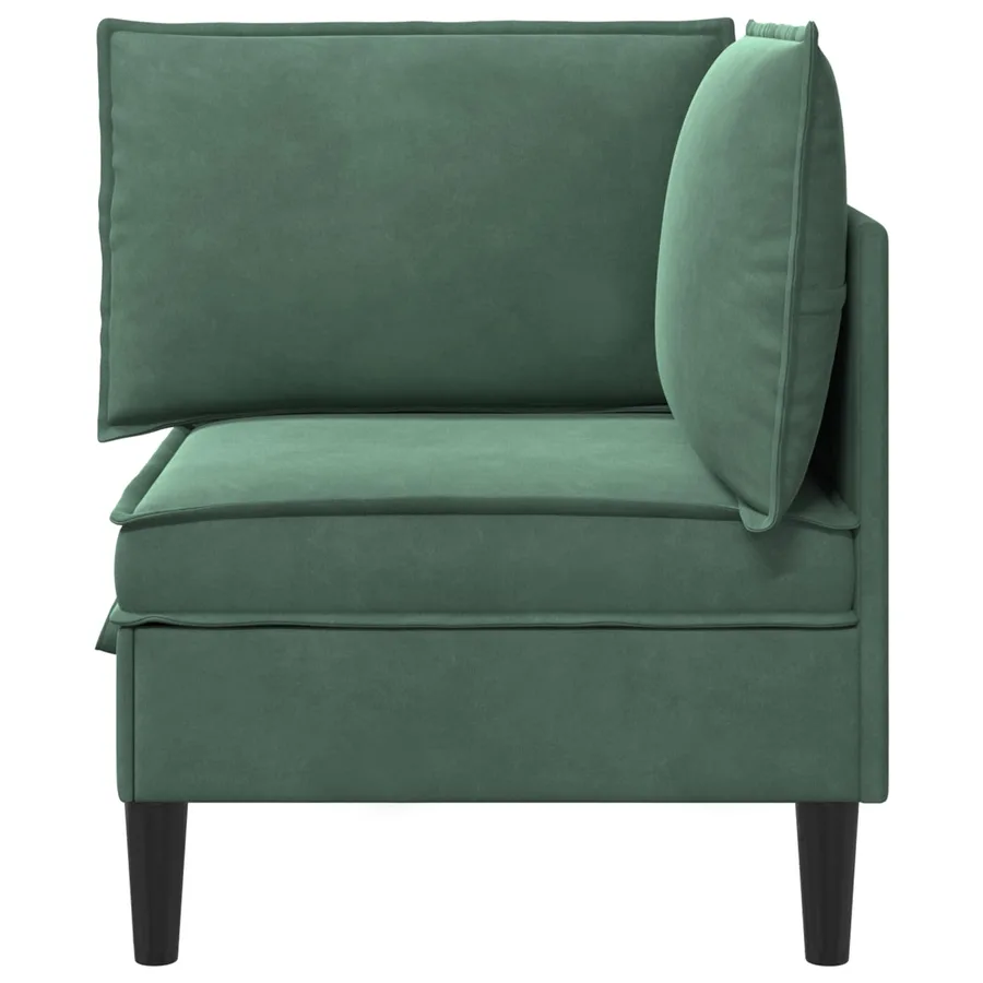 Sofa avec rangement Vert Mer Velours - 6
