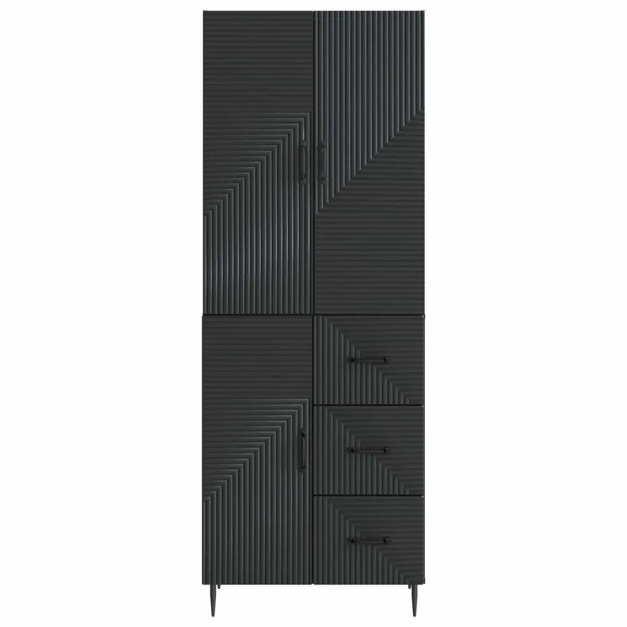 Ensemble de Meubles 2 pcs Noir 66 x 34,5 x 89,5 cm - 5