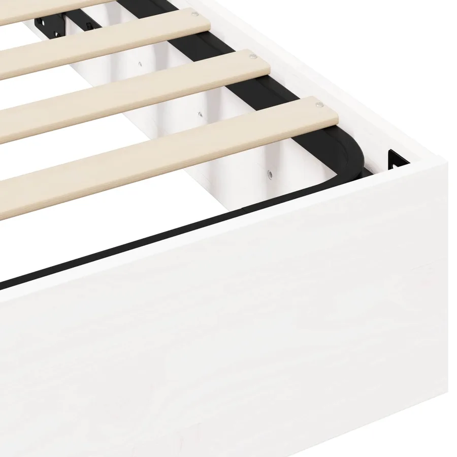 Cadre de lit ottoman avec rangement Blanc 180 x 200 cm - 8