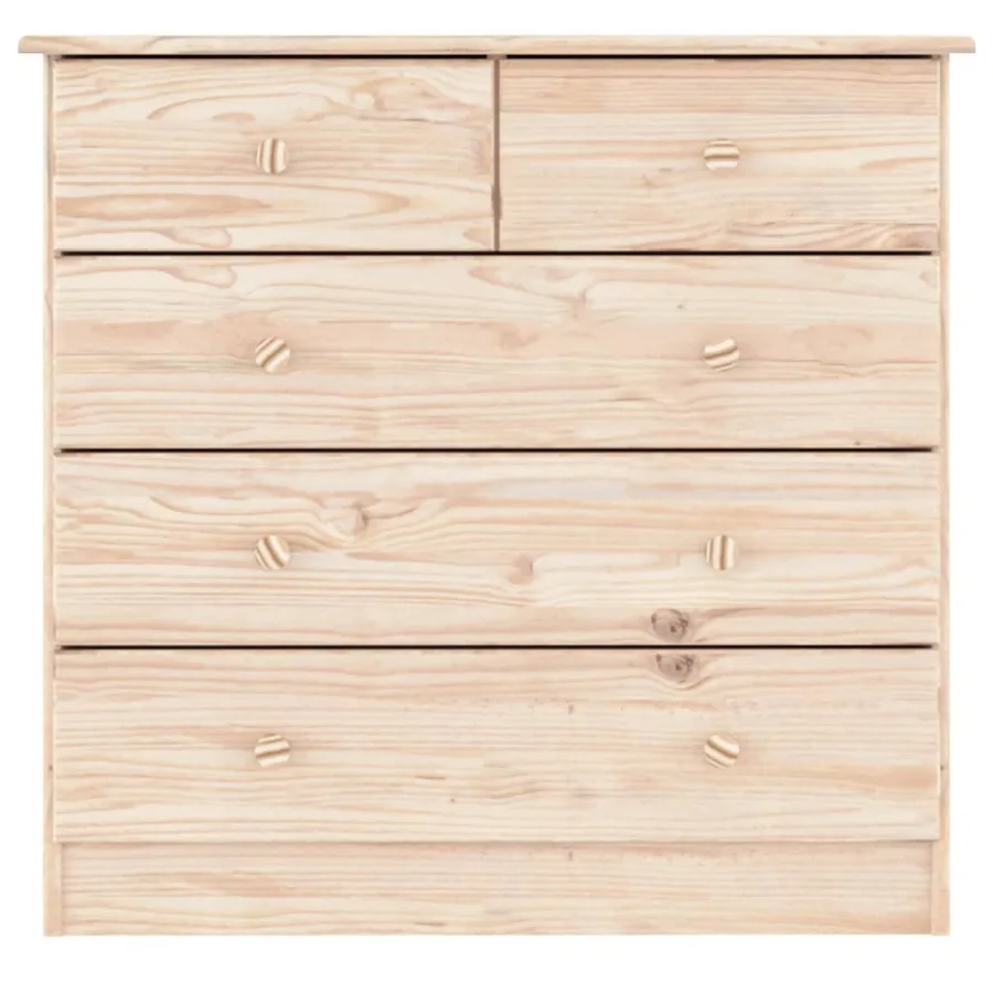 Commode ALTA 77x35x73 cm bois massif de pin - 4