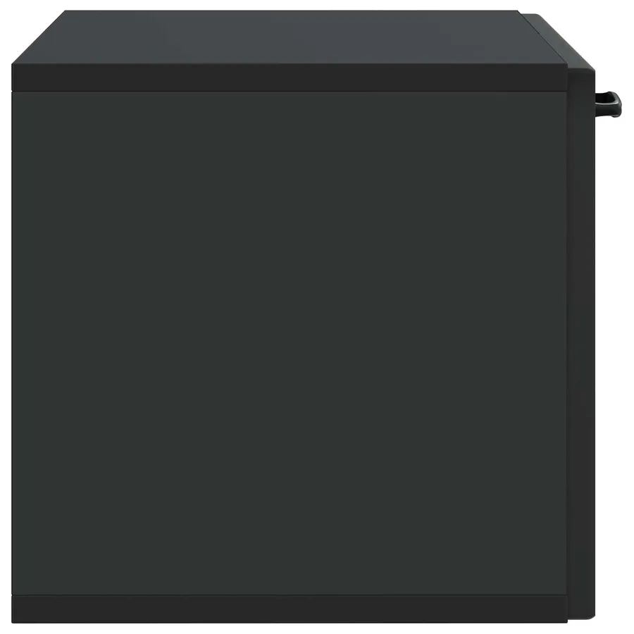 Meuble TV mural Noir 59,5 x 31 x 30 cm Bois d'ingénierie - 7