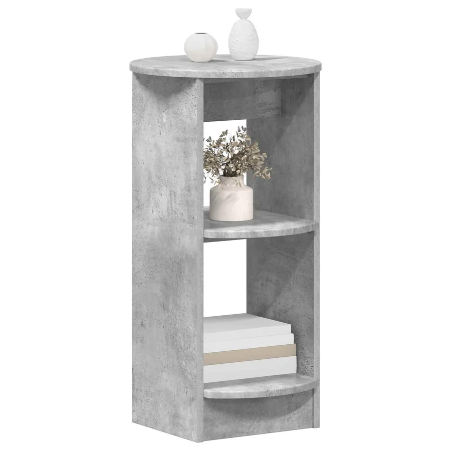 Meuble d'appoint Gris Béton Bois d’ingénierie - 3