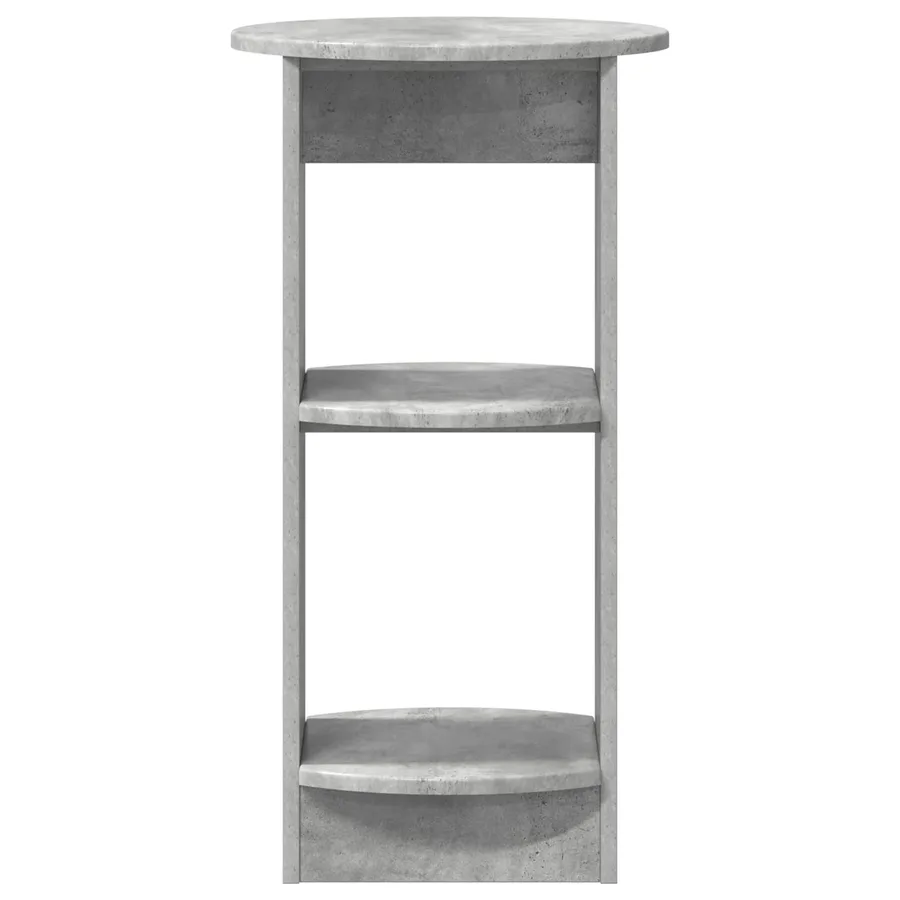 Meuble d'appoint Gris Béton Bois d’ingénierie - 4