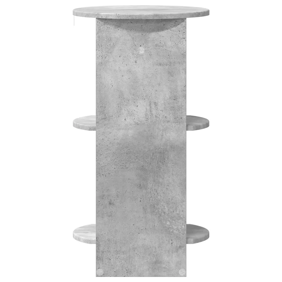 Meuble d'appoint Gris Béton Bois d’ingénierie - 5