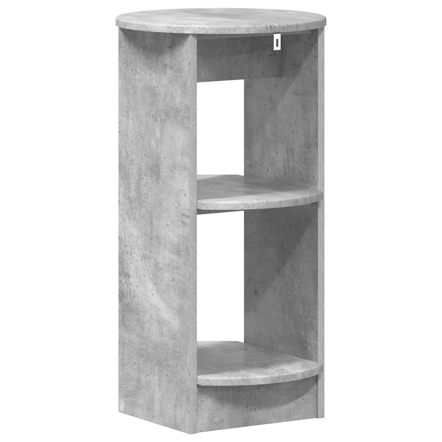 Meuble d'appoint Gris Béton Bois d’ingénierie - 6