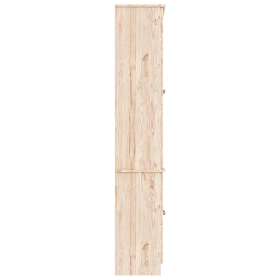 Vitrine en verre ALTA 77x35x186,5 cm bois de pin massif - 5