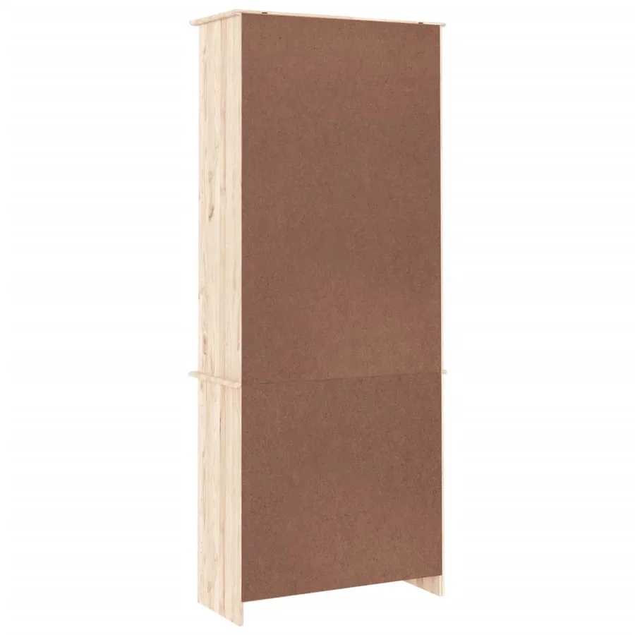Vitrine en verre ALTA 77x35x186,5 cm bois de pin massif - 6