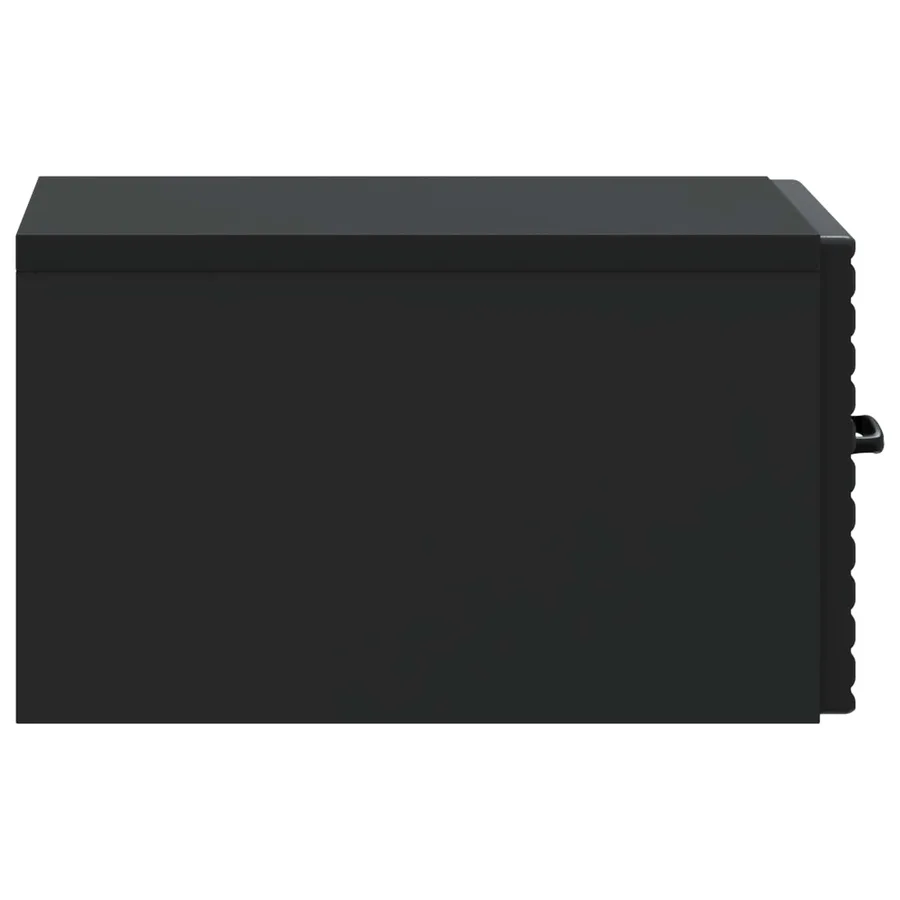 Cabinet de chevet mural avec tiroir Noir 34,5 x 33 x 20 cm - 6