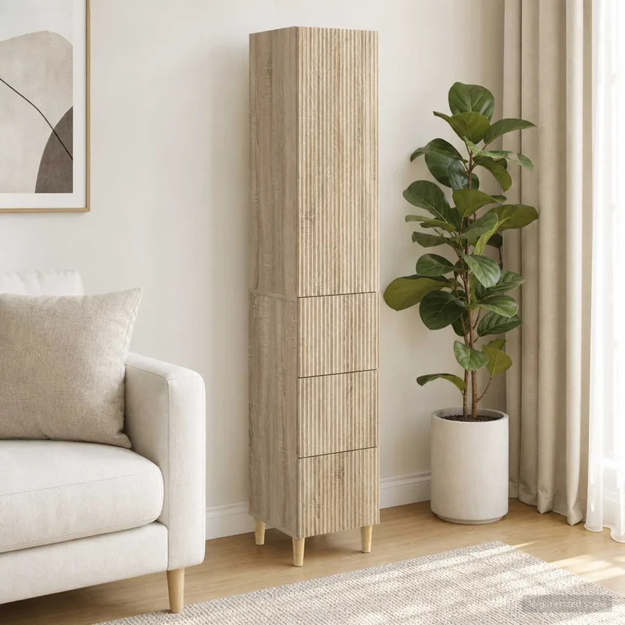 Ensemble de Meubles 2 pcs 33 x 34,5 x 90 cm Bois d'ingénierie