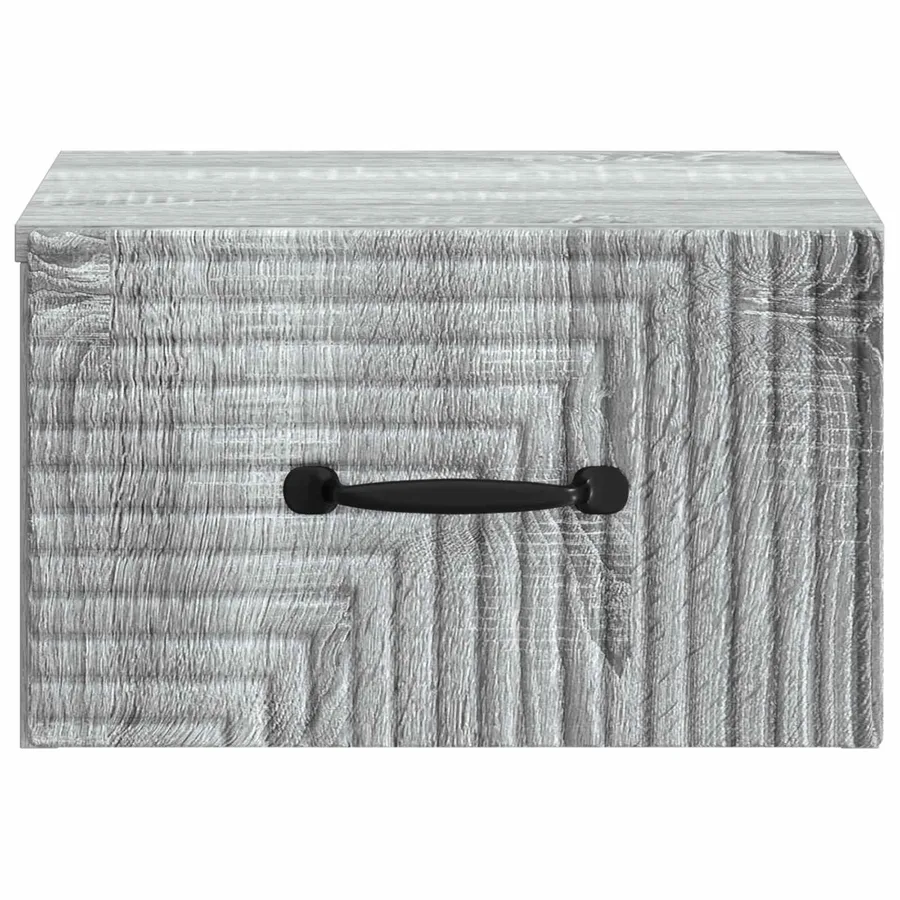 Cabinet de chevet mural Sonoma gris 34,5 x 33 x 20 cm - 5