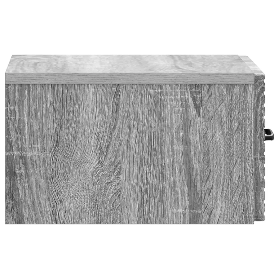 Cabinet de chevet mural Sonoma gris 34,5 x 33 x 20 cm - 6