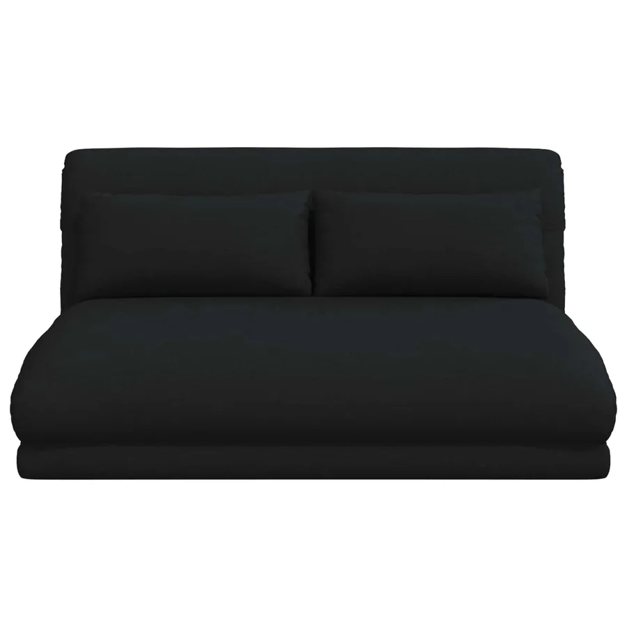 Fauteuil de sol ajustable Noir Tissu - 4