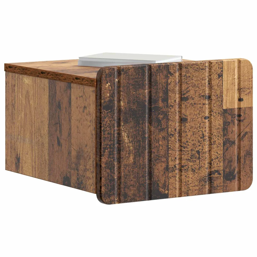 Cabinet de chevet mural 2 pcs Bois ancien 33 x 34,5 x 24 cm - 3