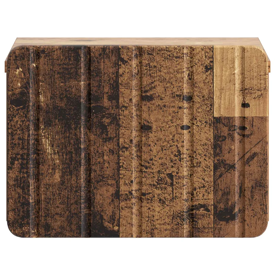 Cabinet de chevet mural 2 pcs Bois ancien 33 x 34,5 x 24 cm - 7