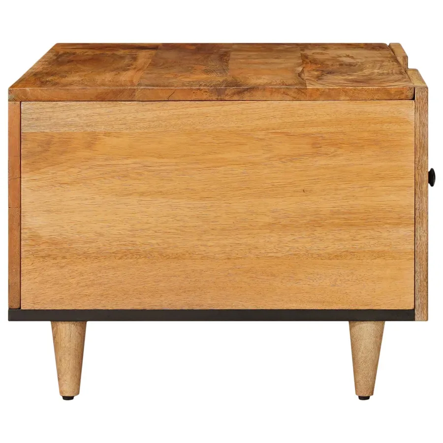 Table basse Naturel 100 x 54 x 40 cm Bois de mangue massif - 4