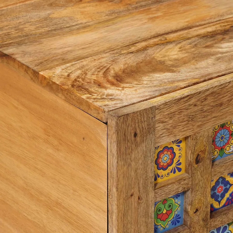 Table basse Naturel 100 x 54 x 40 cm Bois de mangue massif - 6